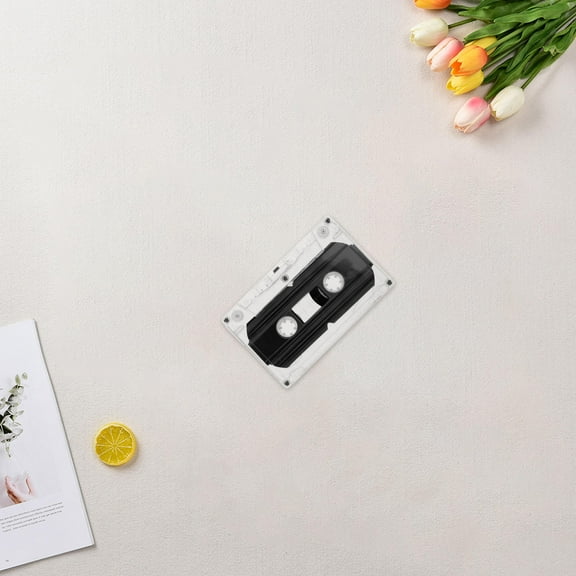 LEORX 4Pcs Blank Audio Cassettes for Teaching and Music Appreciation Transparent Plastic