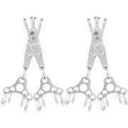 LEORX 4Pcs Carabiner Keyring Suspension Clip Stainless Steel for Outdoor Activities Men Women