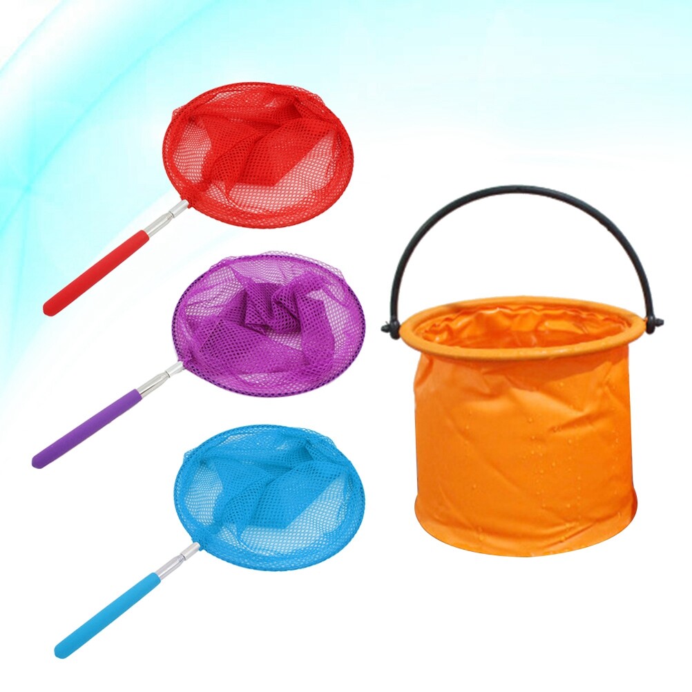 LEORX 4Pcs Child Fishing Net for Insect Catching with 37 to 85 Cm ...