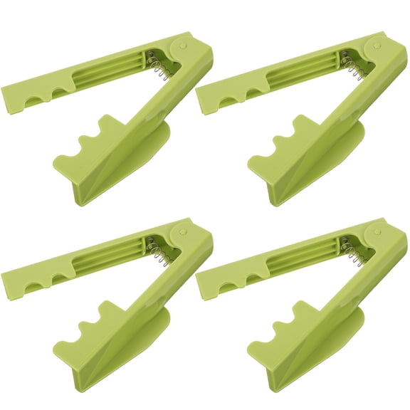 LEORX 4Pcs Flower Thorn Remover Tool Rose Stem Stripper Plastic Green