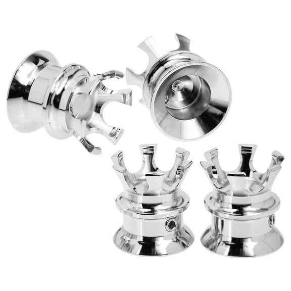 LEORX 4Pcs Front Axle Screw Caps CNC Machined for Motorcycle