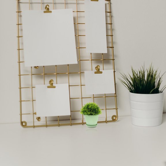 LEORX 4Pcs Gardening Succulent Plants Holder Durable Plastic Indoor Flower Pots 9.00X9.00X8.00CM