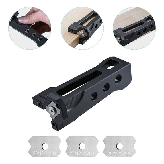 LEORX 4Pcs Hand Planer for Woodworking with Assorted Color and Tungsten Steel Wood Trimming