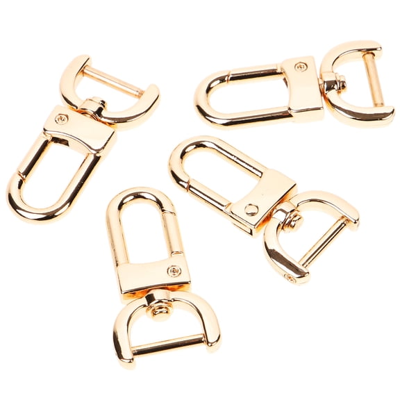 LEORX Zinc Alloy Golden Handbag Handle Buckles for Outdoor Use 4Pcs
