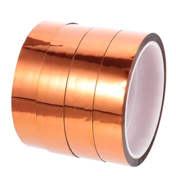 LEORX 4Pcs Portable Brown Heat Transfer Tape High Resistance to Moisture Acids and Chemicals