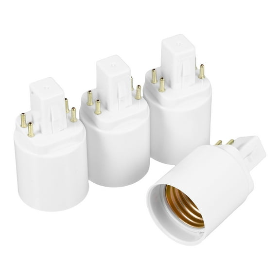 LEORX 4Pcs Light Bulb Plug Adapter Heat Resistant Fireproof Durable Easy Installation For General Users