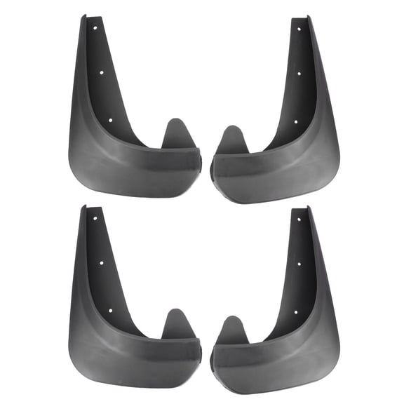 LEORX 4Pcs Mudguards for Cars Black Plastic Universal .8X7.1in