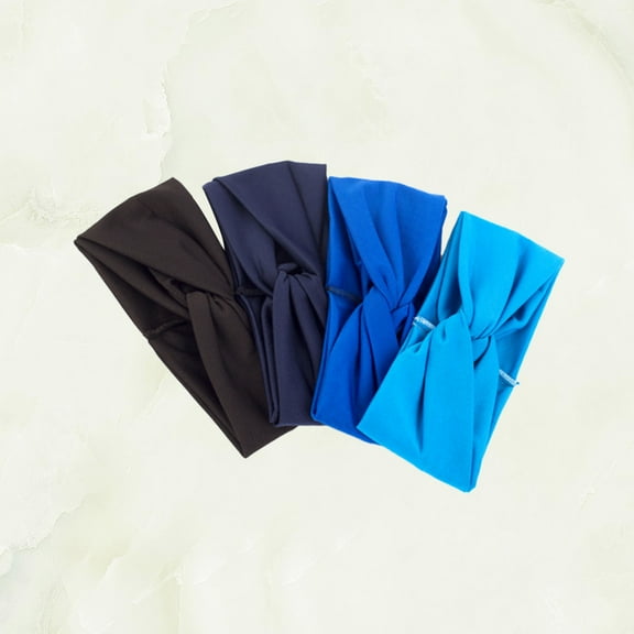 LEORX Elegant Headband Assorted Color Comfortable Stretchable Spandex 4Pcs