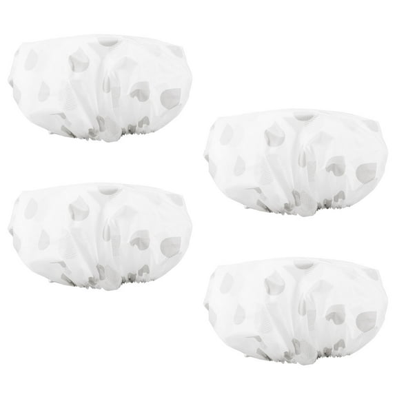 LEORX 4Pcs Reusable Bowl Covers Elastic Band EVA For Bread Proofing Round