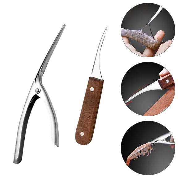LEORX 4Pcs Seafood Peeler Polishing Process Portable Crawfishes Removers for Cooking