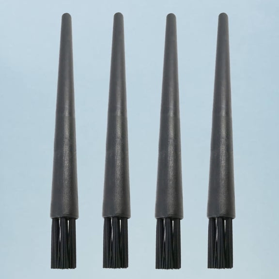 LEORX 4Pcs Soft Cleaning Brush Anti Static Tool for Electronics Black 12.5x0.8x0.8cm