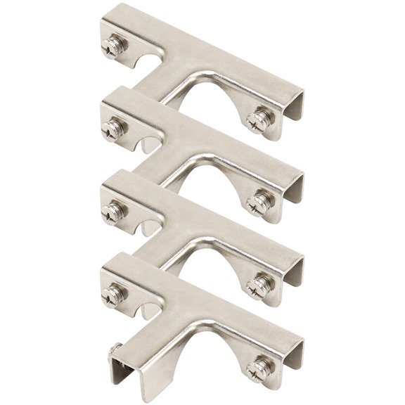 LEORX 4Pcs T Handling Clamps in Silver for General Users 9.0X5.1X2.0in