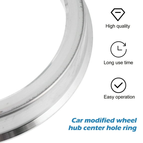 LEORX 4Pcs Vehicle Hub Alignment Circular Wheel Hub Centric Rings Heat Resistant 7X2.8in