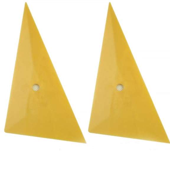 LEORX Car Film Tools Scraper Plastic Yellow Car Accessories Men Women 4Pcs