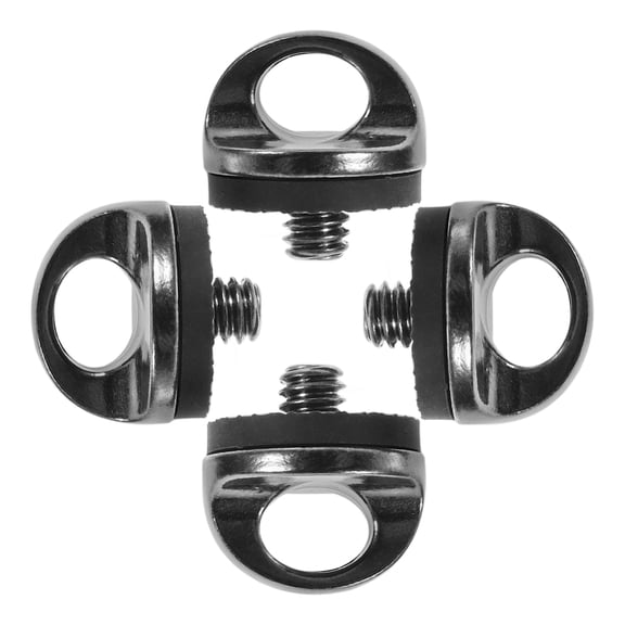 LEORX Camera Fixing Screw Dark Grey Zinc Alloy 4Set