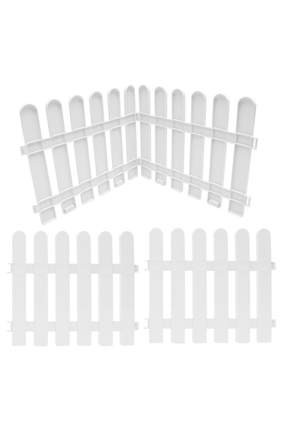 4Set Plastic Garden Border Fence for Homeowners Simple and Elegant Design