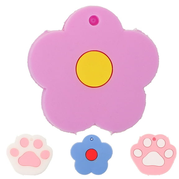 LEORX Cute Cat Paw Key Covers Soft Silicone Assorted Color Key Protectors
