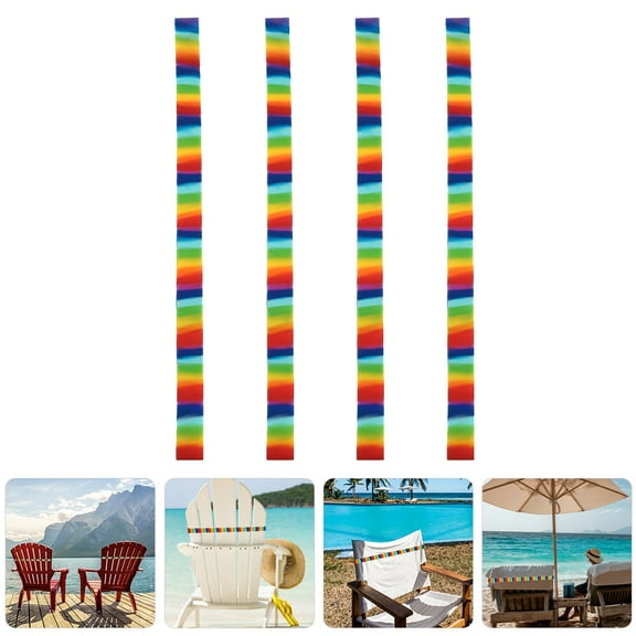 LEORX 4pcs Elastic Beach Chair Holder Fixing Towels Multi Color