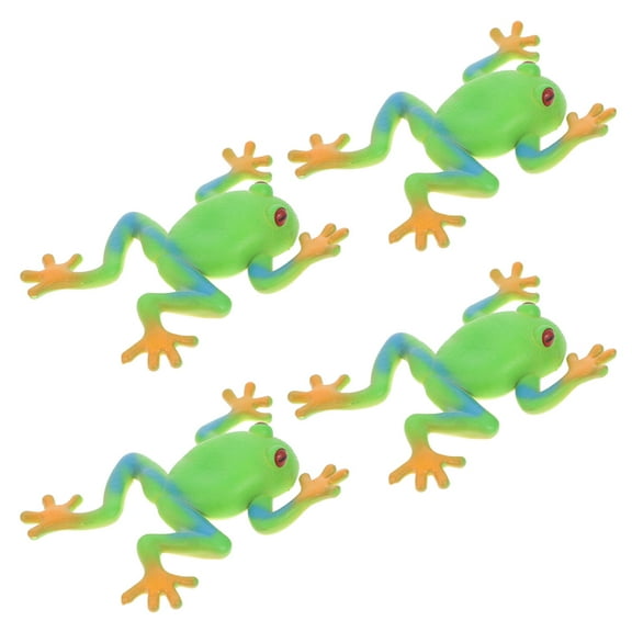 LEORX 4pcs Funny Toys Rubber Stress Relief for Party Bath Time and Early Education