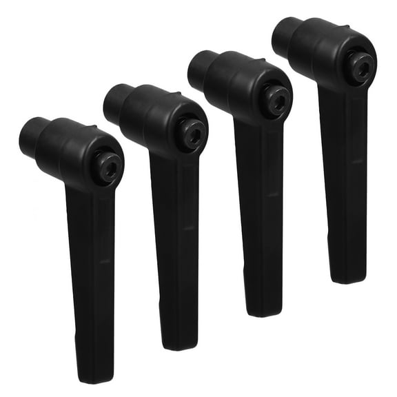 LEORX 4Pcs Black Industrial Clamping Lever Handles with Adjustable Comfortable Grip