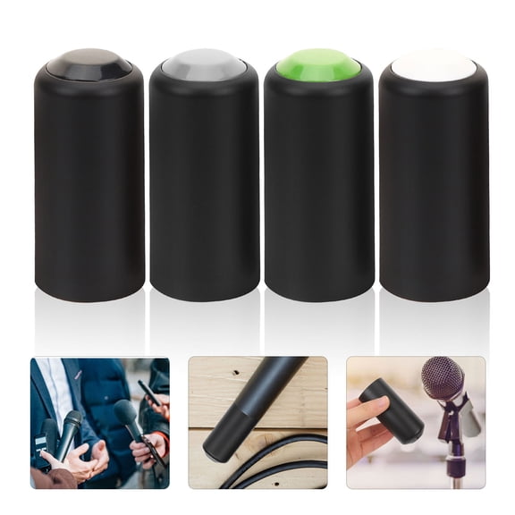 LEORX Wireless Mic Accessories Microphone Screw Cap Assorted Color 4Pcs