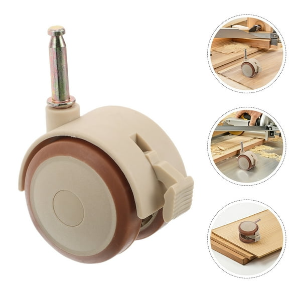 LEORX small rubber wheels Crib Caster Wheel Rubber 4pcs for Parents Home Use