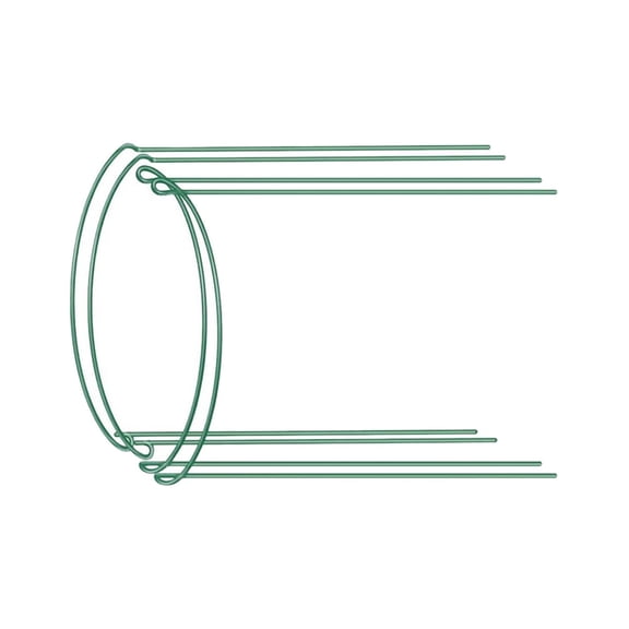 LEORX 4pcs Trellis for Indoor Plants Green Iron Wire Support Frame for Potted Flower Semicircular Structure