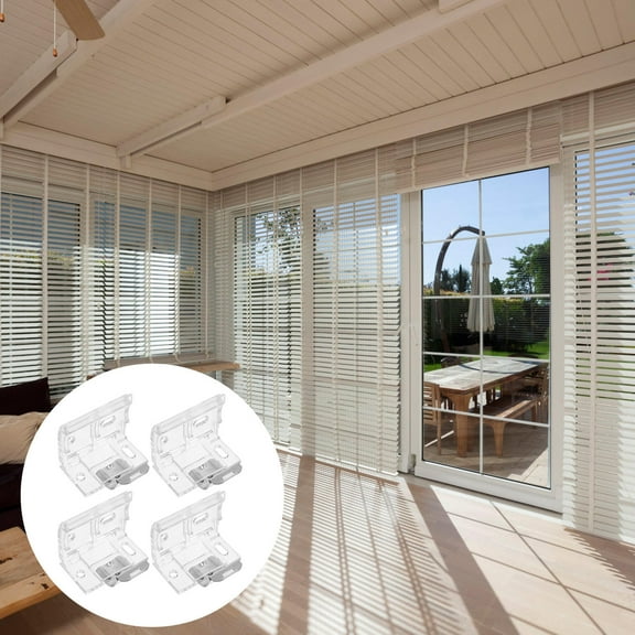 LEORX 4pcs Window Blind Brackets Blind Brackets for Window Blinds Cordless Shade Bracket