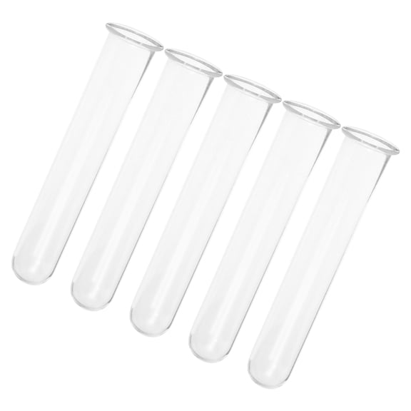 LEORX Flower Vases Test Tube Simple Glass 5Pcs for Office Decor