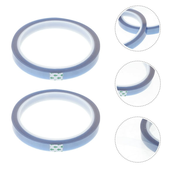 LEORX 5 Rolls Blue Heat Tape Thermal Tape Temperature Resistant for Heat Sublimation Press