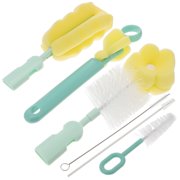 LEORX 5-in-1 Bottle Cleaning Brush Set for Parents with Sponge