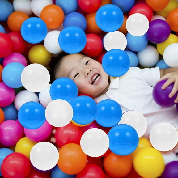 LEORX 50 Pcs Soft Plastic Balls for Indoor Play Ball Pit Activities