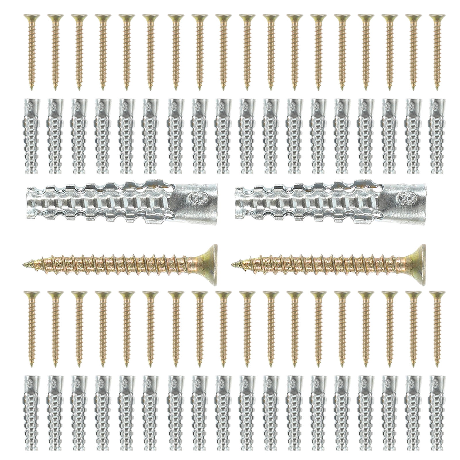 LEORX 50 Sets Drywall Self Drilling Anchors for Kitchens and Bathrooms ...
