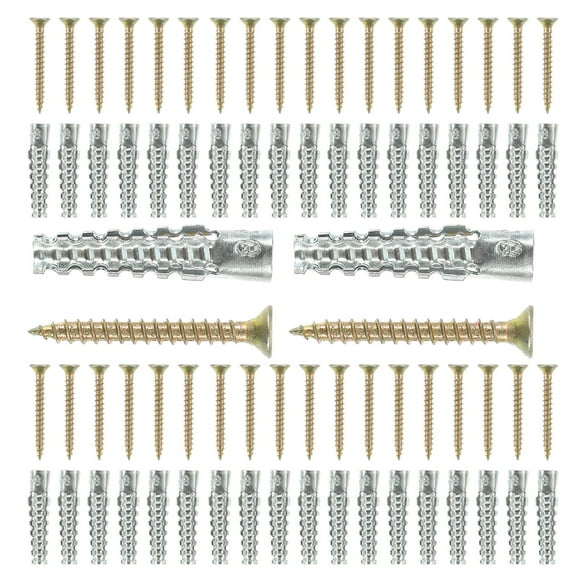 LEORX 50 Sets Drywall Self Drilling Anchors for Kitchens and Bathrooms