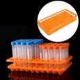 thumbnail image 1 of LEORX  50 Slots Test Tube Rack Holder Centrifuge Tubes Laboratory Orange, 1 of 8