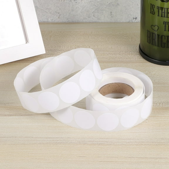 LEORX 500PCS Packaging Stickers Round Labels for Spice Bottles with Scrape Designed