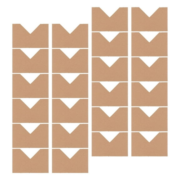 LEORX 50Pack Brown Craft Paper Picture Frame Corner Guards for Shipping Protection 12.50X8.50X0.10Cm