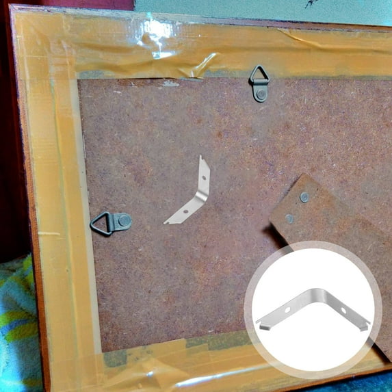 LEORX Aluminum Alloy Picture Frame Hardware Clips Invisible Fixation 50Pcs