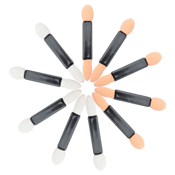 LEORX 50Pcs Eye Shadow Sponge Applicator Portable Dual Sided Usage Makeup Application Assorted Color 2.2in