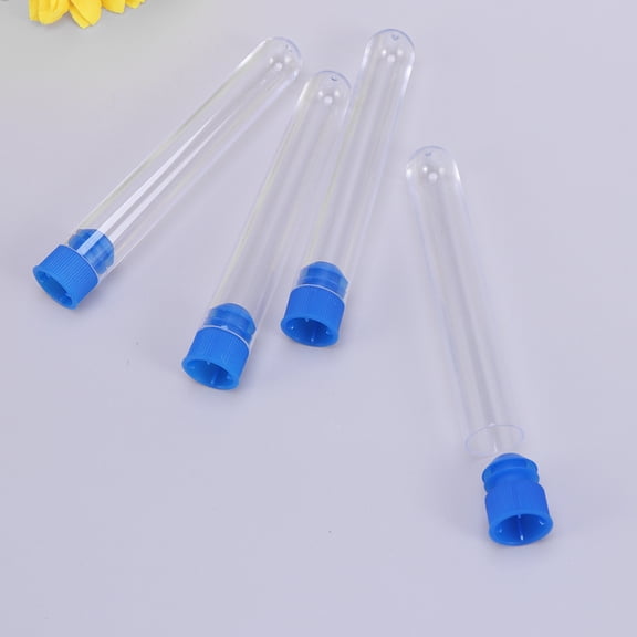 LEORX Test Tube Containers Clear Plastic 50Pack