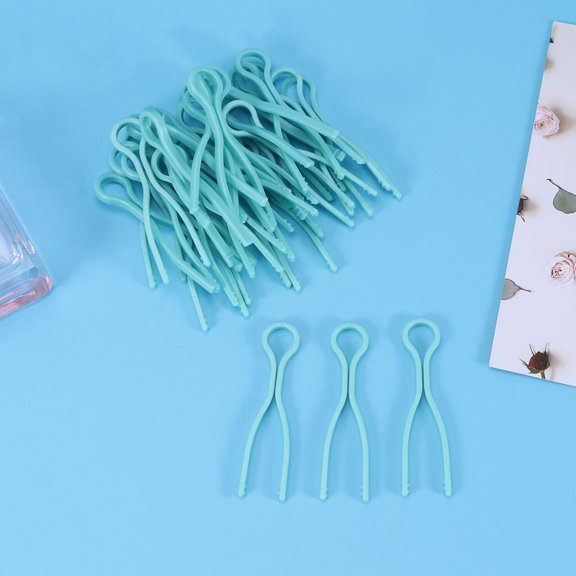LEORX 50Pcs Quilting Thread Clips Plastic Green Prevent Thread Breakage for Sewers