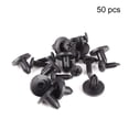 thumbnail image 1 of LEORX 50pcs Bumper Push Retainer Clips Plastic Black Permanent Fastening For Car Door, 1 of 8