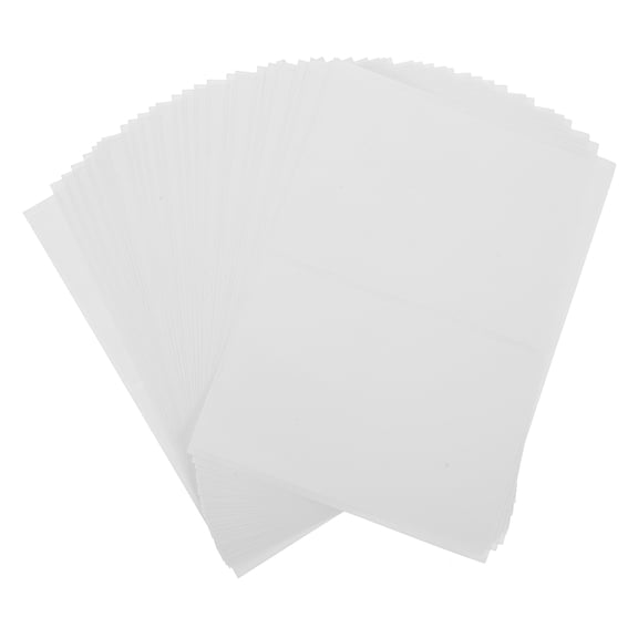 LEORX 50Pcs Removable Storage Bin Labels White Blank Stickers for Home and Office Use