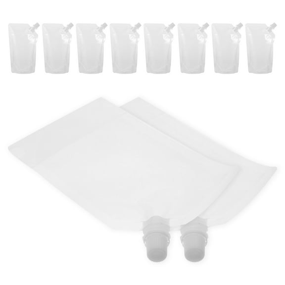 LEORX Leorx Self-Standing White Drink Flasks for Convenient Storage 50Pcs