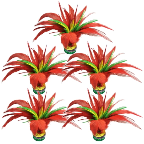 LEORX 5PCS Colorful Fun Kick Shuttlecocks Foot Sports Toy Professional Kicking Shuttlecock for Exercise and Games