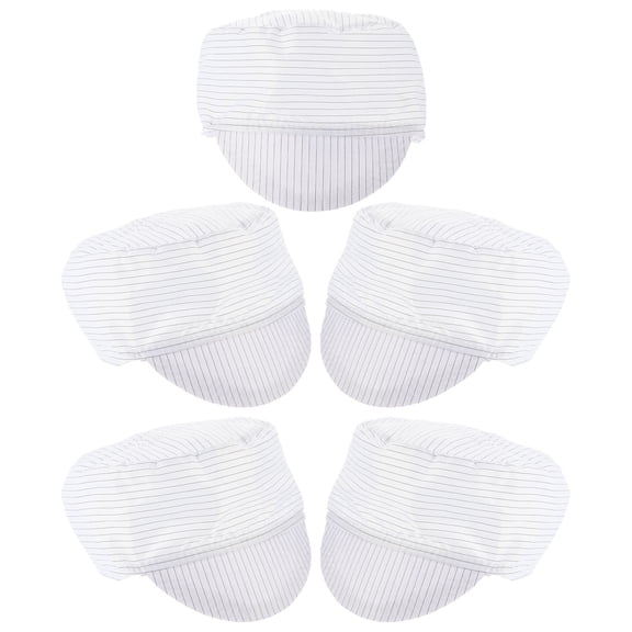 LEORX 5Pack Breathable Cap Anti Static Dustproof for Food Factory 11.8x7.1in