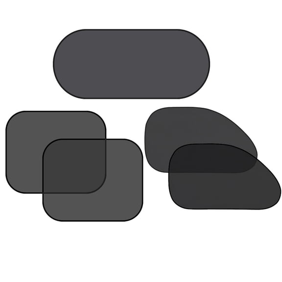 LEORX 5Pcs Stretchy Mesh Car Window Sunshade with Suction Cups for Uv and Heat