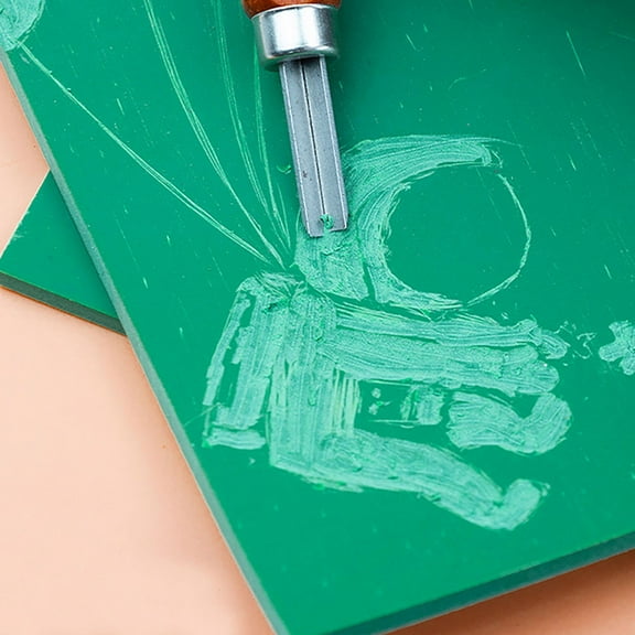 LEORX Non-Slip Cutting Mat Cutting Mat Green PVC 5Pack A6