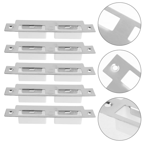 LEORX 5Pcs Door Lock Reinforcement Plate for Homeowners Diy Enthusiasts 14.5x4cm