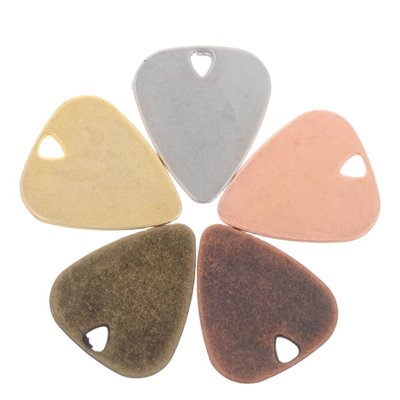 LEORX 5Pcs Durable Craftsmanship Stainless Steel Guitar Picks for Recording Sessions